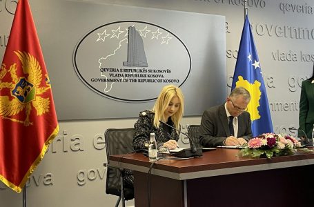 Bislimi nënshkruan marrëveshjen e bashkëpunimit ndërkufitar me Malin e Zi