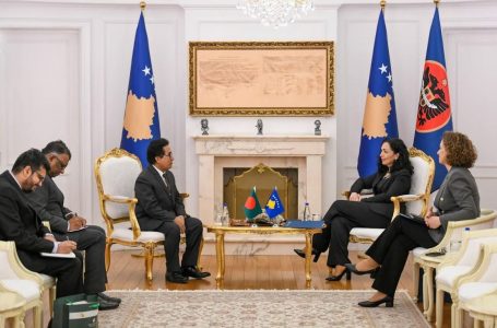 Presidentja Osmani priti në takim lamtumirës ambasadorin jorezident të Bangladeshit