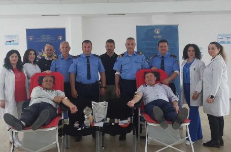 Drejtoria Rajonale e Policisë në Gjakovë i përgjigjet ftesës për dhurim gjaku