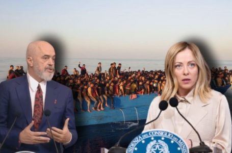 Meloni sot në Shqipëri, viziton qendrat për emigrantët në Shëngjin