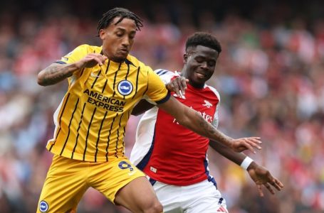 Kartoni i kuq i Declan Rice i kushton Topçinjve ndërsa goli i Joao Pedro ndanë pikët në Emirates