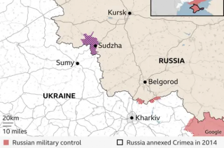Ukraina pretendon se kontrollon 1000 km katror të territorit rus