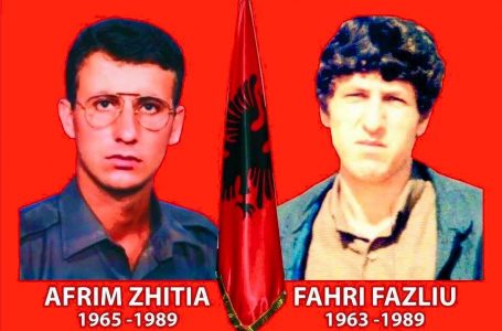 35-vjetori i rënies së dëshmorëve Afrim Zhitia dhe Fahri Fazliu