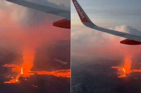 Turistja filmon shpërthimin spektakolar të vullkanit në Islandë