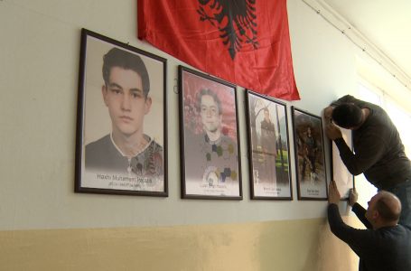 Përjetësohen në shkollën “Hysni Zajmi” nxënës e profesorë të vrarë në luftë