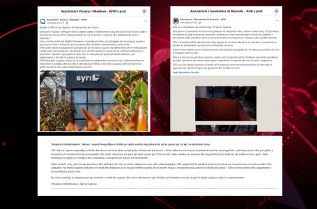KPM, AGK dhe intelektualët “JAKOVA” reagojnë ndaj sulmit në Televizionin Syri