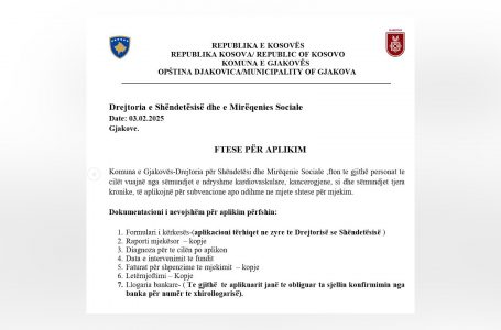 DSHMS hap aplikimin për subvencionim e personave me sëmundje kronike
