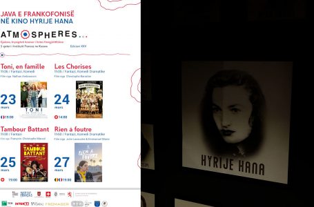 Kino “Hyrije Hana” me disa filma në “Javën e Frankofonisë”