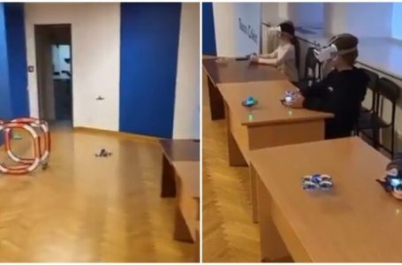 Nxënësit ukrainas mësojnë si të manovrojnë me dronët