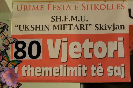 Festa e 80-vjetorit të shkollës “Ukshin Miftari” u shënua me program kulturo-artistik