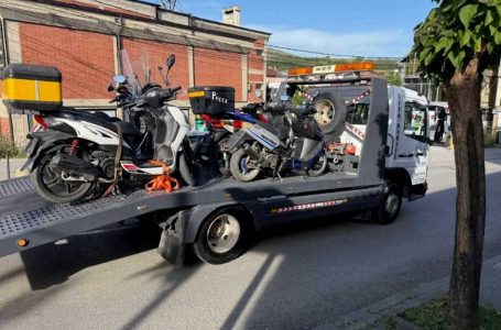 Policia e trafikut në Gjakovë konfiskon 120 motoçikleta, shumica e ngasësve të mitur