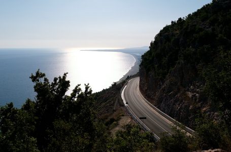Pamje piktoreske në rrugën e re Shëngjin-Velipojë